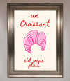Un Croissant Framed Wall Art - Zestio