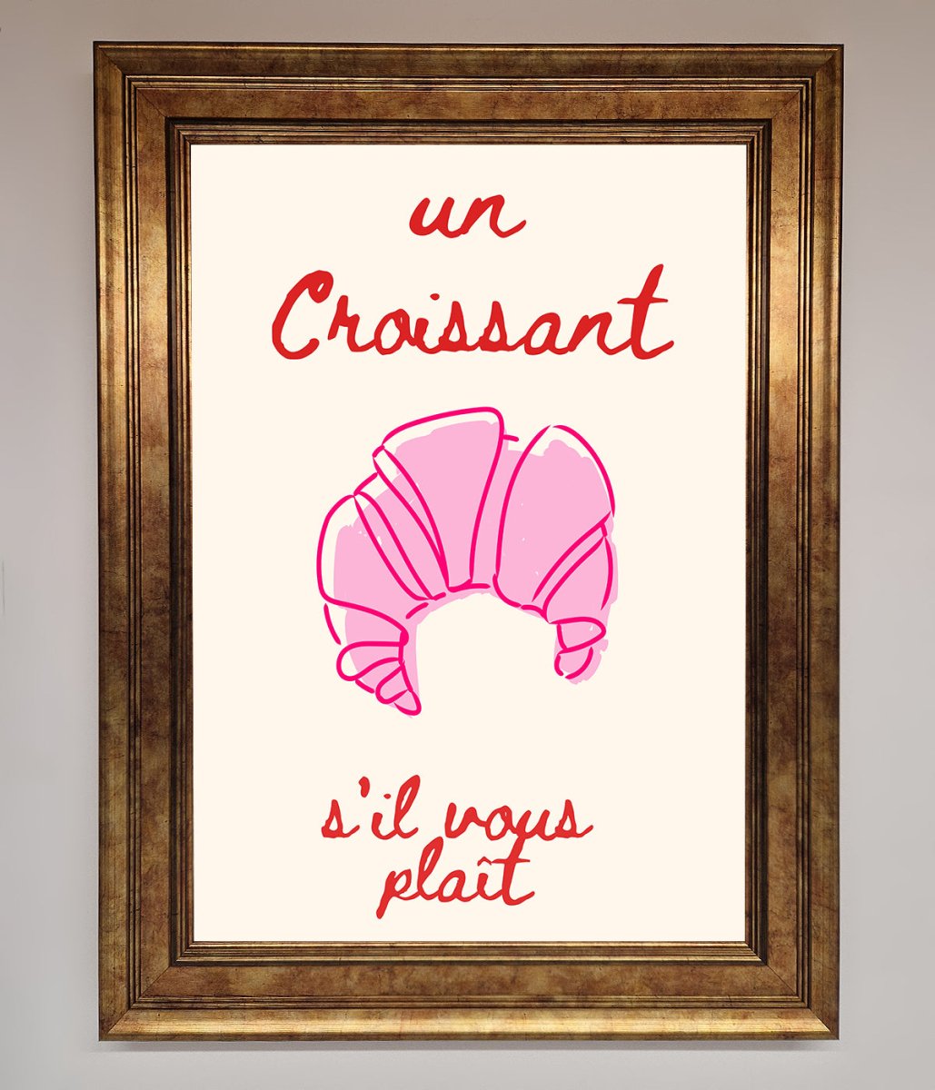 Un Croissant Framed Wall Art - Zestio