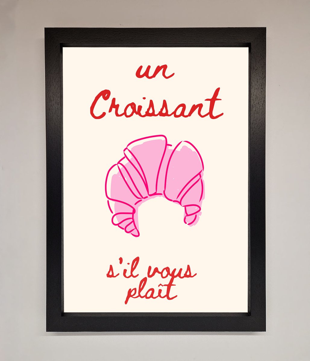 Un Croissant Framed Wall Art - Zestio