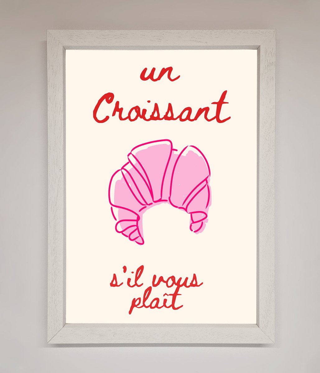 Un Croissant Framed Wall Art - Zestio