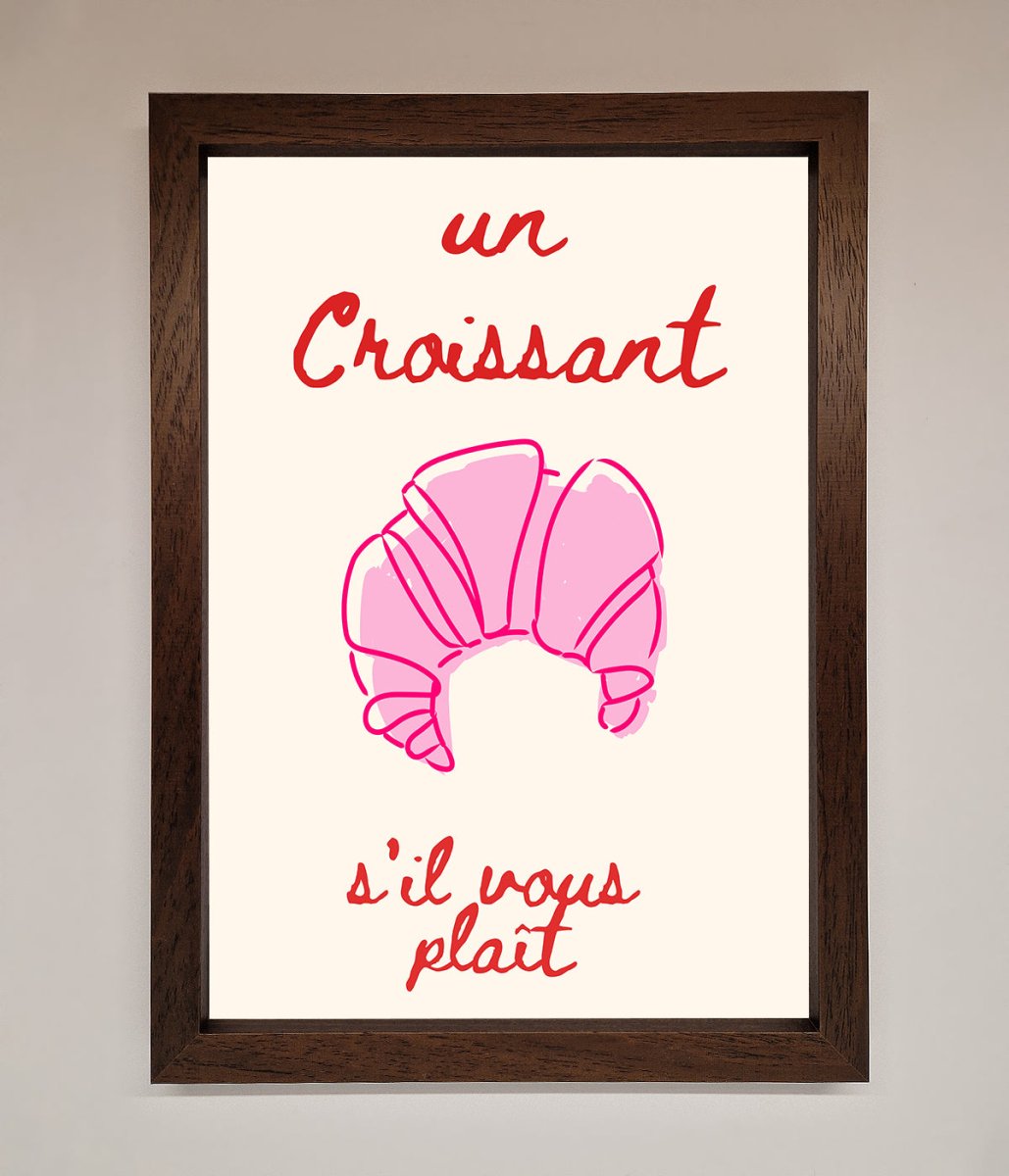 Un Croissant Framed Wall Art - Zestio