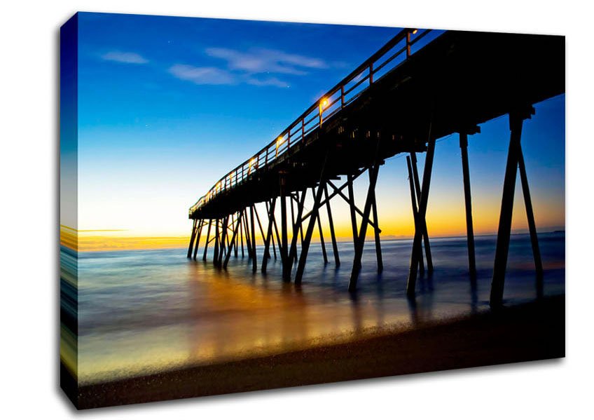 Under The Stunning Pier Canvas Wall Art - Zestio