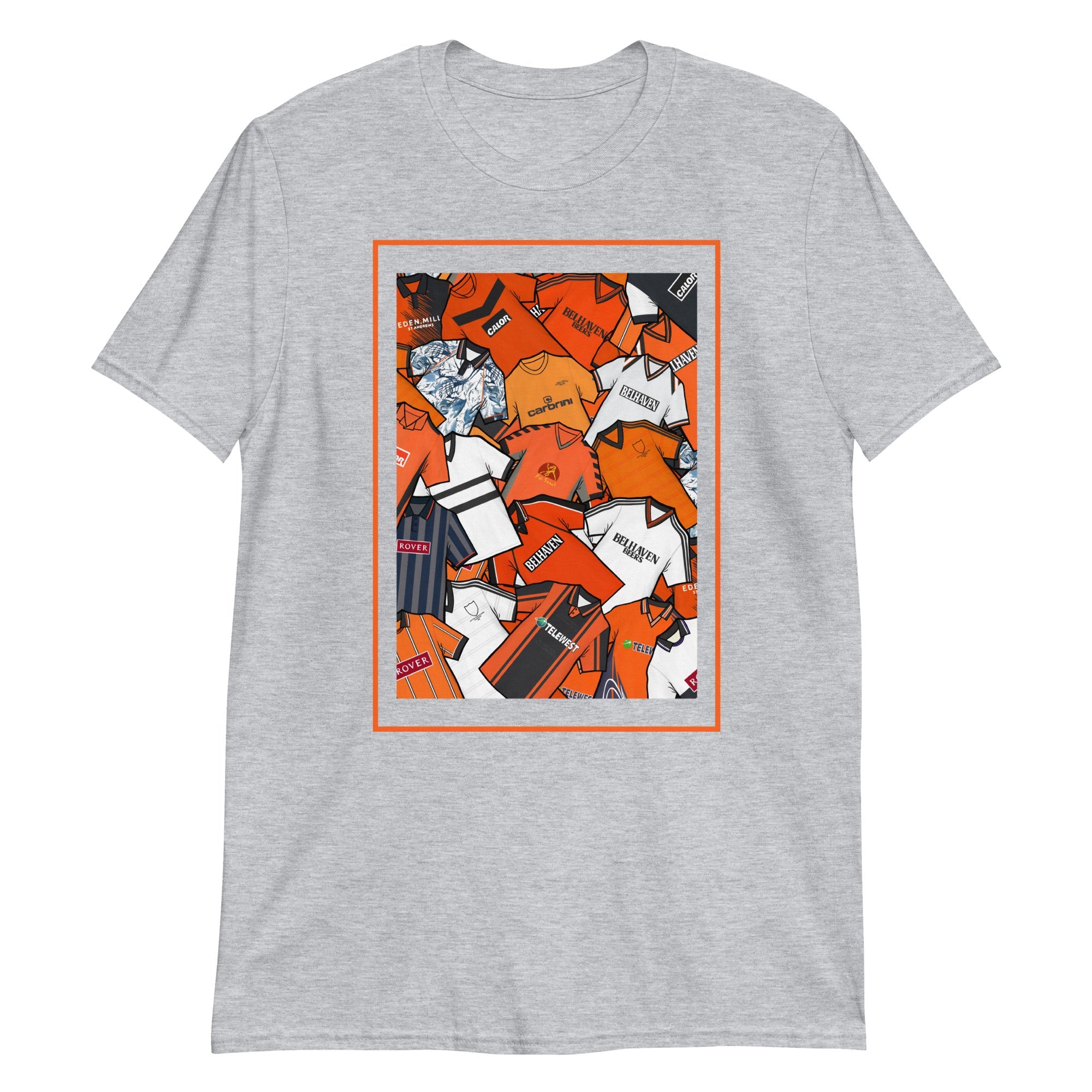 Dundee Utd Classic Shirts Collage Retro Football Unisex T-Shirt