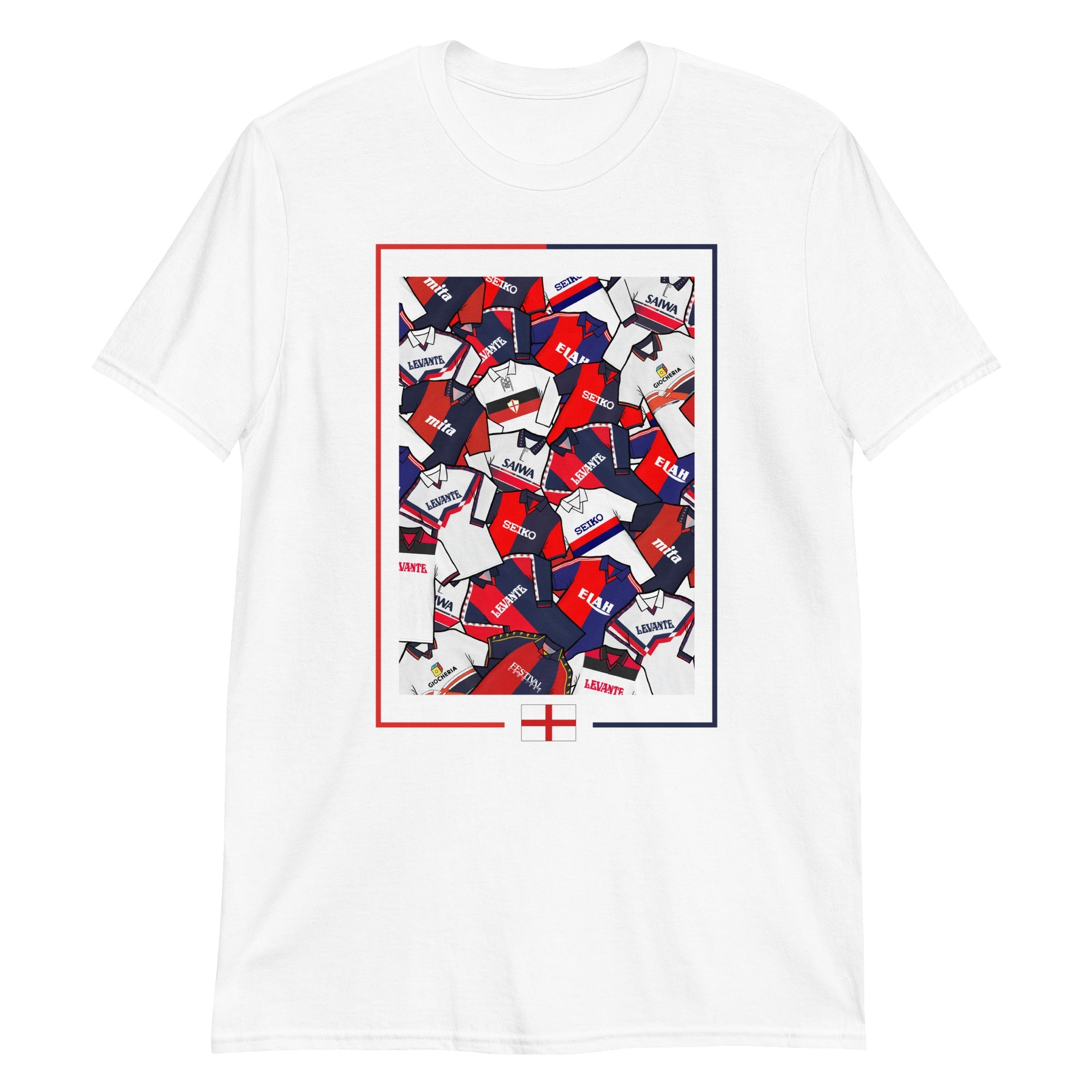 Genoa Retro Football Themed Unisex T-shirt
