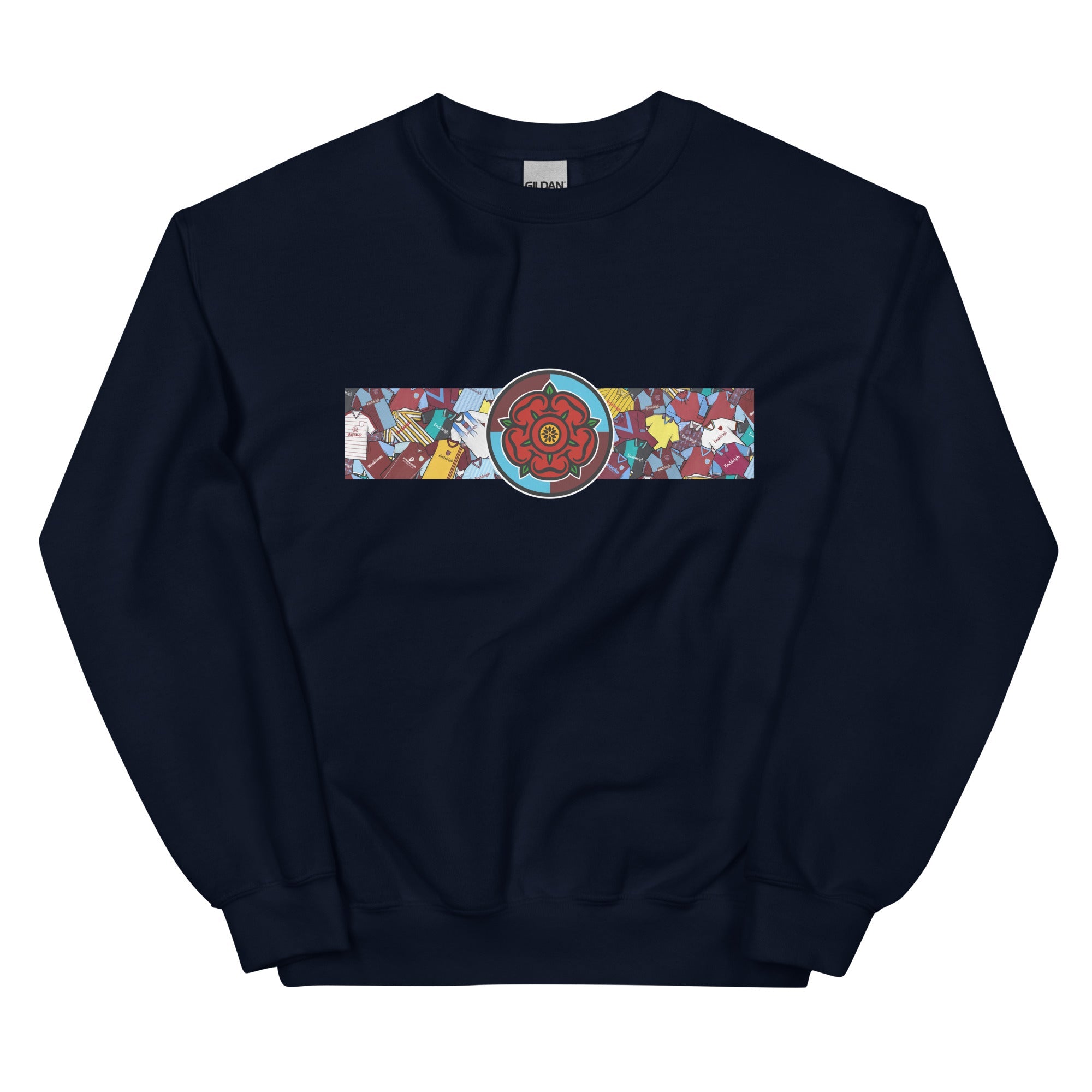 Burnley Lancashire Rose Retro Football Unisex Sweatshirt