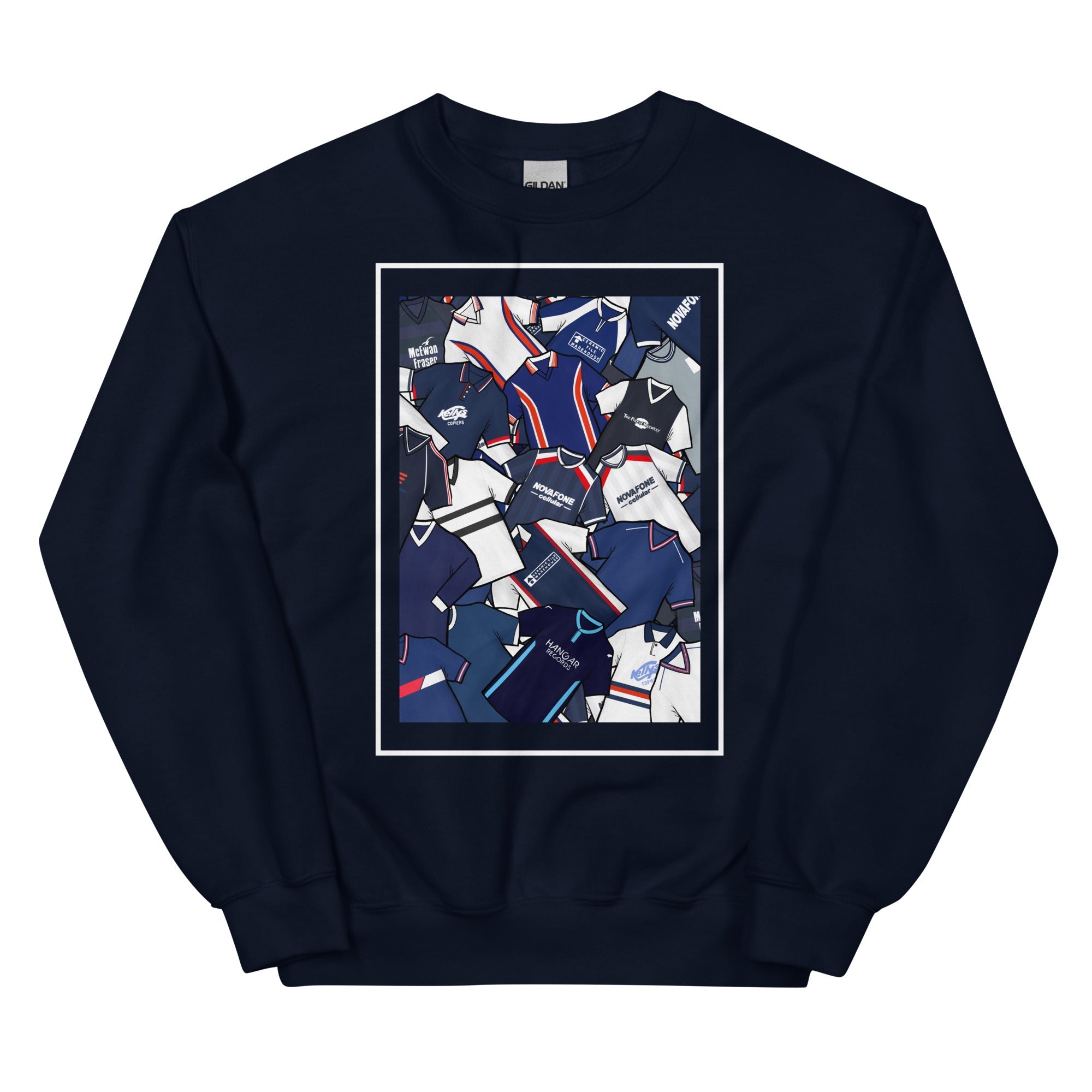Dundee Classic Shirts Collage Retro Football Unisex Sweatshirt