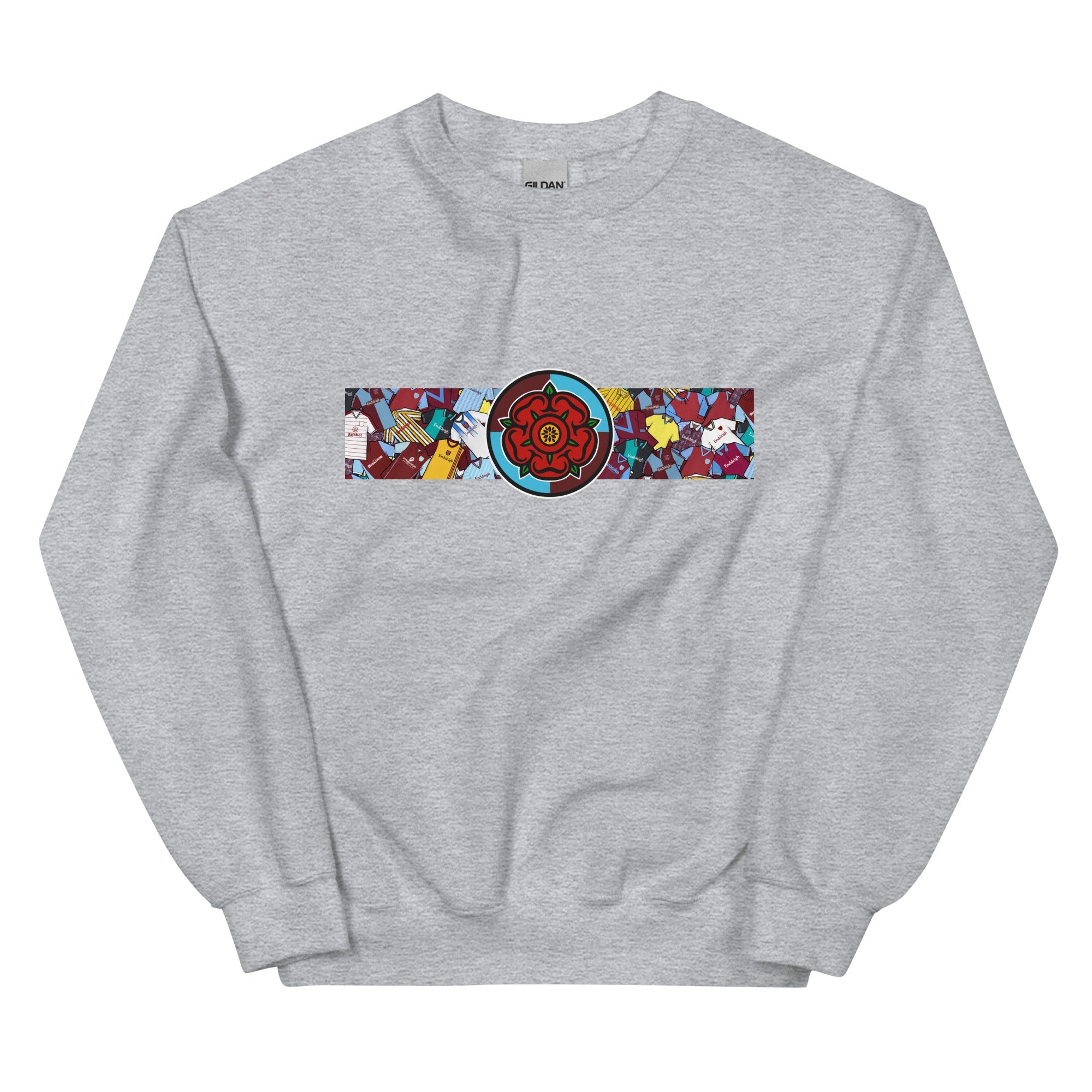 Burnley Lancashire Rose Retro Football Unisex Sweatshirt