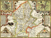 Staffordshire Historical Map 1000 Piece Jigsaw Puzzle (1610)