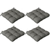 Premium Outdoor Seat Cushions - Set of 4, Garden Furniture, Beige - Flame Retardant, Fade-resistant, Water-resistant