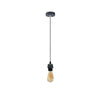 Industrial Grey Pendant Light Fitting, Lampshade Addable E27 Lamp Holder UK Holder Fitting Set With PVC Cable.