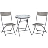 High-quality Foldable 3-Piece Patio Wicker Bistro Set - Outdoor Chair Set by Outsunny