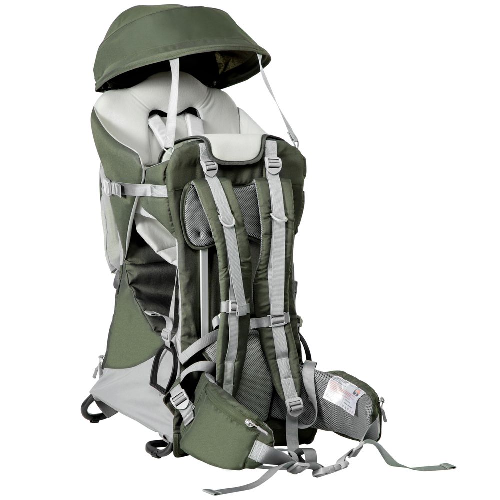 HOMCOM Toddler Hiking Backpack Carrier - Adjustable, Safe, Foldable - Quality Assurance