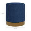 Round Ottoman, Upholstered Foot Stool