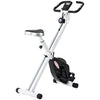 SPORTNOW Folding Exercise Bike with Heart-Rate Sensor for Home Use