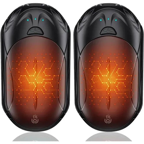 Hand Warmers Rechargeable 2 Pack,6000mAh Rechargeable Hand Warmer,20Hrs Long Heating Electric Hand Warmer Portable Pocket Heater
