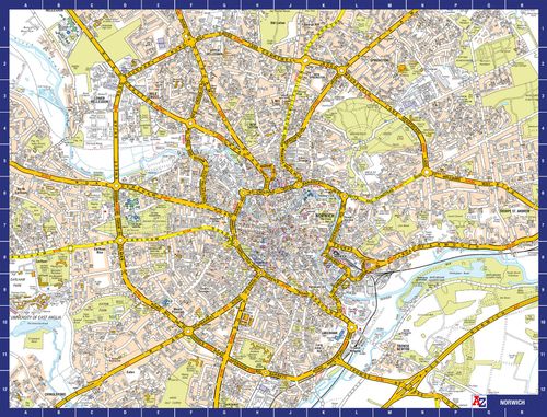 A to Z Map of Norwich 1000 Piece Jigsaw Puzzle