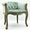 Premium Quality Grey Velvet Louis Chair - Elegant, Comfortable, and Durable