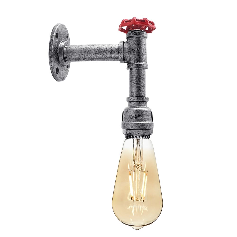Vintage Industrial Retro  arm Water Pipe Valve Lamp E27 For Kitchen Restaurant