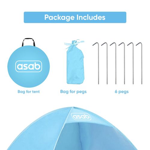 Pop Up Beach Tent - BLUE
