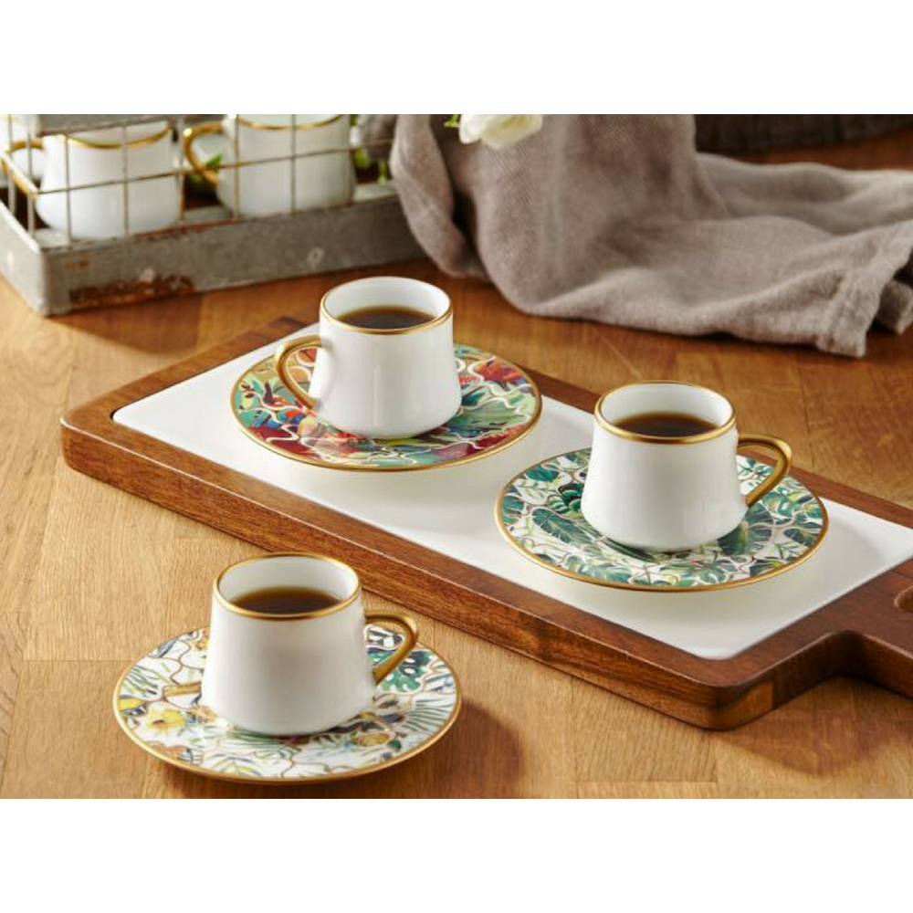 Sufi Coffee Cup and Saucer - Amazon Equator - 90 cc