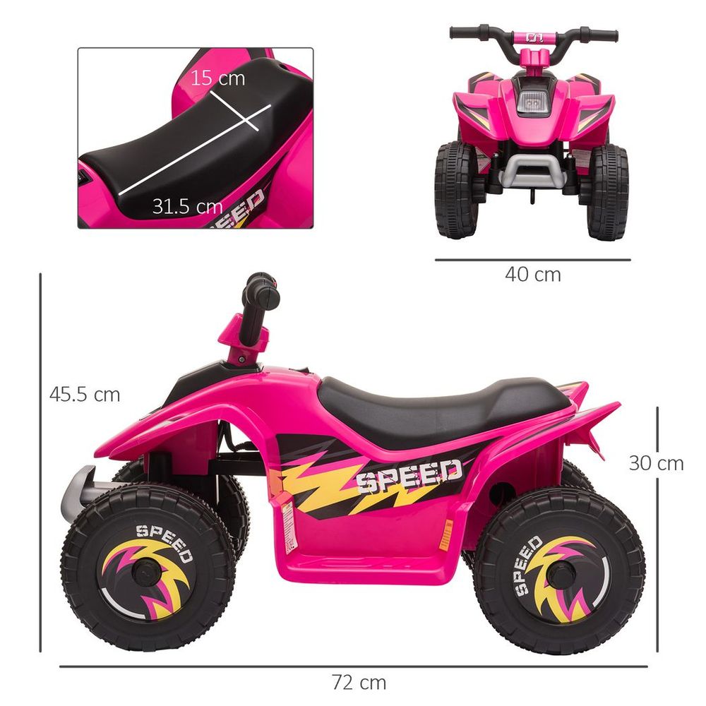 Premium 6V Kids Electric Ride on Car - Big Wheels, 18-36 Months, Toddlers Pink