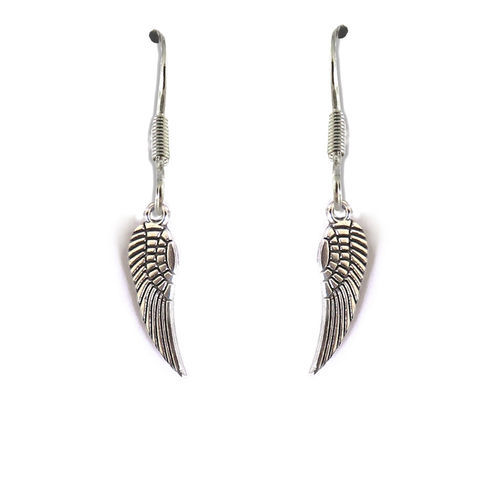 Angel Feather Drop Earrings - Thinking Of You Gift