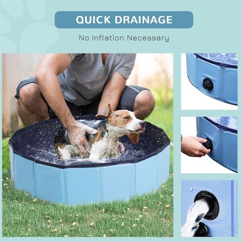 Dog Pool Blue Pet Pool Ideal for dog, cat or other pets PVC 80 x 20H cm