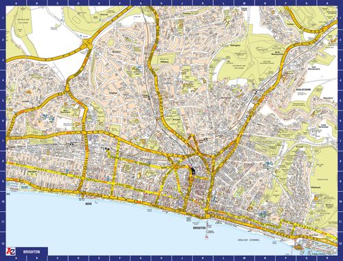 A to Z Map of Brighton 1000 Piece Jigsaw Puzzle