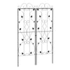 Premium Outsunny Metal Trellis Set - 2-Pack, Leaf Design