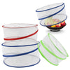Collapsible Pop Up Food Covers | Set of 3 | Keep Your Food Bug-Free | Clear View | Easy Storage