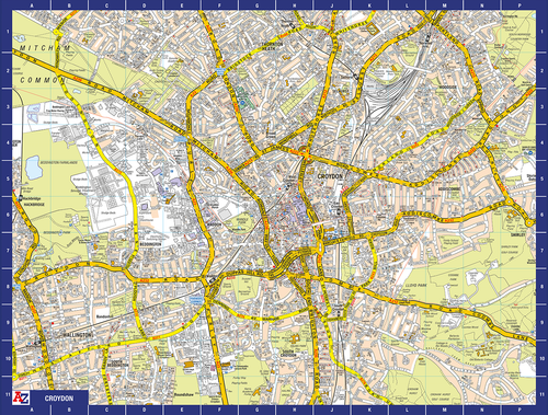 A to Z Map of Croydon 1000 Piece Jigsaw Puzzle
