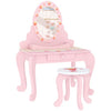 AIYAPLAY Kids Dressing Table Set, 2 PCS Children Vanity Table with Stool