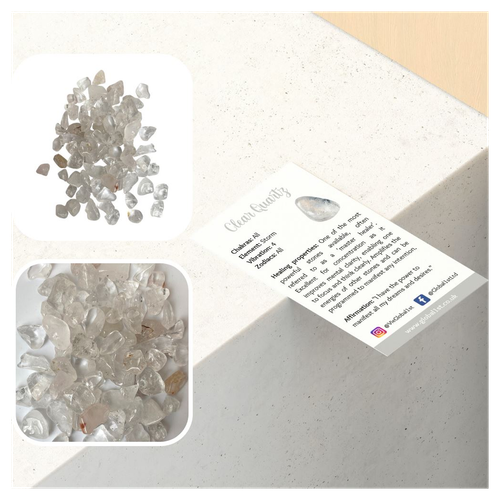 Gemchips Pack, 250g, Clear Quartz