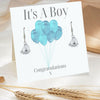 It's A Boy Earrings - Balloon Gift Card