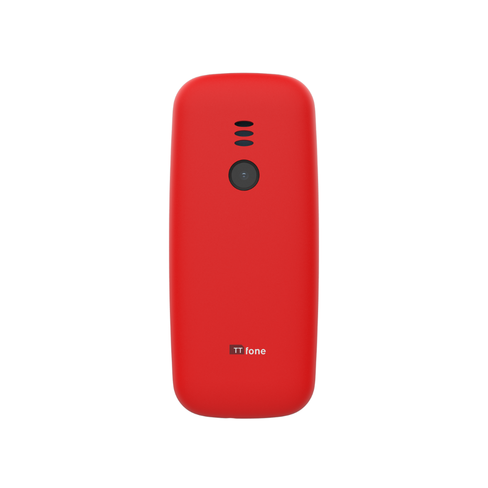 TTfone TT170 Red Dual SIM, Charger, Vodafone Pay As You Go. Unlocked for All SIMs.