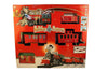 Holiday Express Train Set Toy Game for Kids: Battery Operated Locomotive, Track, Wagons & Station Building