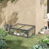 High-Quality Wooden Greenhouse - Openable & Tilted Top - Perfect for Plant Care