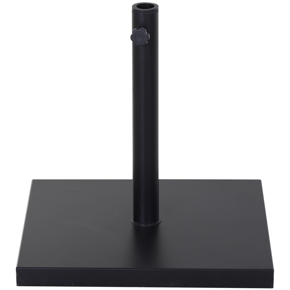 Outsunny Steel Heavy Duty Adjustable Parasol Base - Black