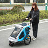 PawHut 2-IN-1 Dog Bike Trailer Pet Carrier Stroller Reflector 140 x 71 x 105cm