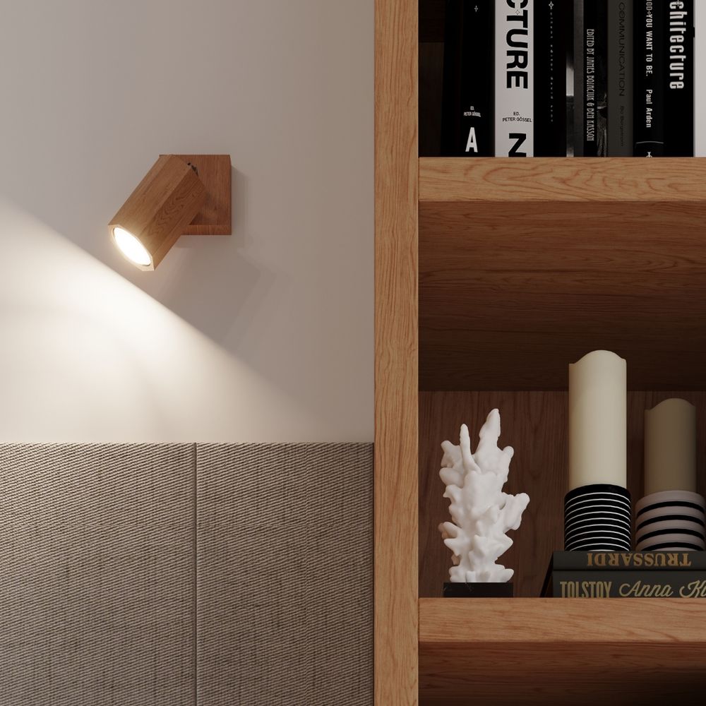 Scandinavian Design Wall Lamp - Wood Zake - High Quality GU10 Lighting