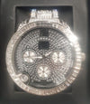 NY LONDON GENTS BLING WATCH PI-7498 SILVER
