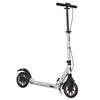 HOMCOM Adult Teens Kick Scooter Fold Adjust 14+ w/ Rear Wheel&Hand Brake Silver
