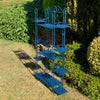 Premium 150CM Blue Metal Shelf Unit - Easy Assembly, Plant Stand - Powder Coated