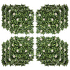 Premium Artificial Boxwood Panel | Realistic Faux Greenery for Garden, Balcony, and More | UV Resistant | 12PCS