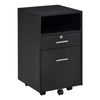 Vinsetto Mobile File Cabinet Lockable Storage Unit Cupboard for A4 Letter Home Filing Furniture for Office, Bedroom and Living Room, 39x40x65cm, Black E