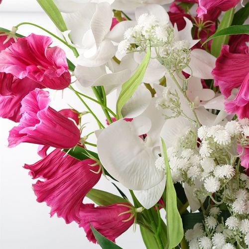 100cm Trumpet Artificial Flower Stem Fuchsia Pink