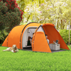 Outsunny 3 Man 2-Room Tent Camping Tent With Living Area Air Vents