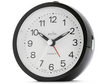 Acctim Elana Black Non-Ticking Sweep Analogue Alarm Clock 15763