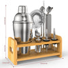 Vinsani 15pcs Cocktail Set Mixology Made Easy For Drink Enthusiasts & Bartenders