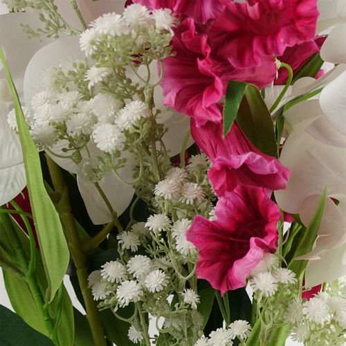 100cm Trumpet Artificial Flower Stem Fuchsia Pink